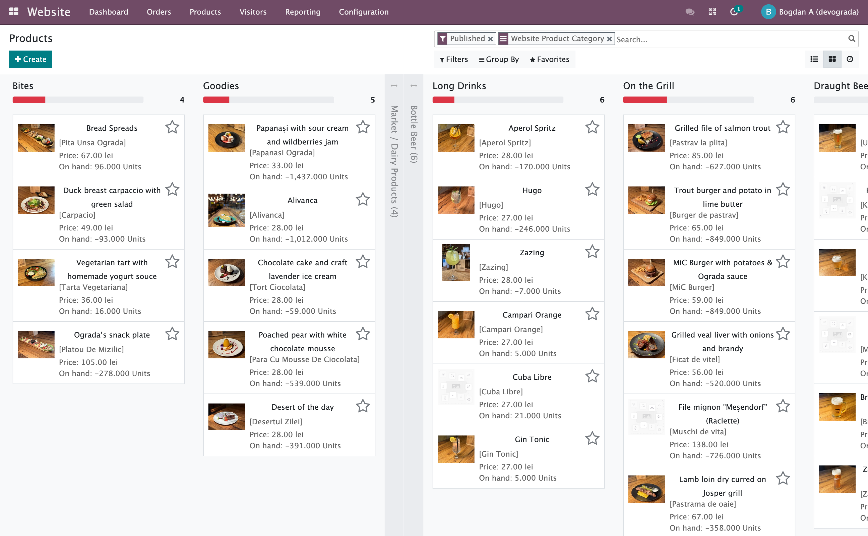 Interface tableside payment